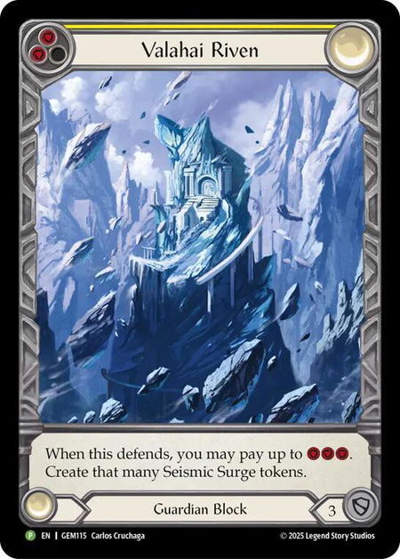 Valahai Riven (Yellow) - GEM Pack 4 Flesh and Blood trading card