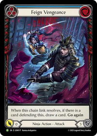 Feign Vengeance (Blue) - GEM Pack 4 (GEM) #GEM117 - Promo Flesh and Blood Trading Card