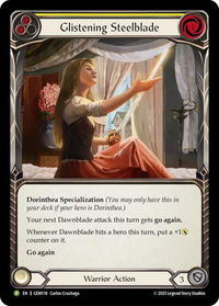 Glistening Steelblade - GEM Pack 4 (GEM) #GEM118 - Majestic Flesh and Blood Trading Card