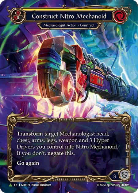 Construct Nitro Mechanoid - GEM Pack 4 Flesh and Blood trading card