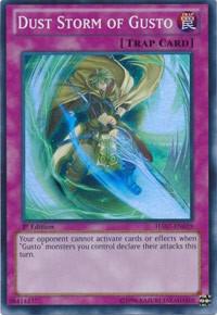 Dust Storm of Gusto trading card from Hidden Arsenal 7: Knight of Stars Dust Storm of Gusto - Hidden Arsenal 7: Knight of Stars YuGiOh trading card