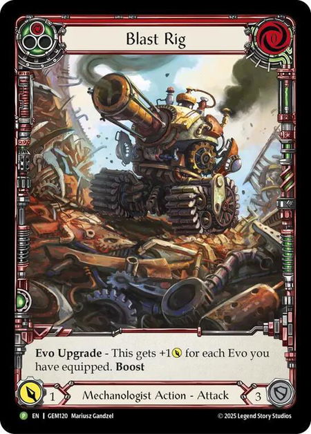 Blast Rig (Red) - GEM Pack 4 Flesh and Blood trading card