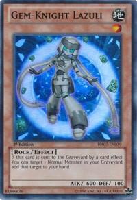 Gem-Knight Lazuli - Hidden Arsenal 7: Knight of Stars (HA07) #HA07-EN039 - Super Rare YuGiOh Trading Card