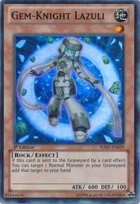 Gem-Knight Lazuli - Hidden Arsenal 7: Knight of Stars (HA07) #HA07-EN039 - Super Rare YuGiOh Trading Card
