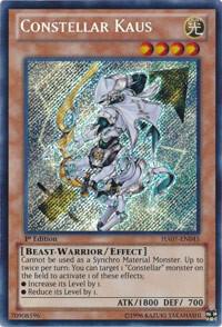 Constellar Kaus trading card from Hidden Arsenal 7: Knight of Stars Constellar Kaus - Hidden Arsenal 7: Knight of Stars YuGiOh trading card