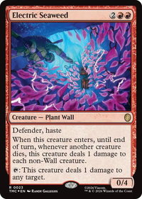 Electric Seaweed (Surge Foil) - Commander: Teenage Mutant Ninja Turtles (TMC) #23 - Rare Magic: The Gathering Trading Card