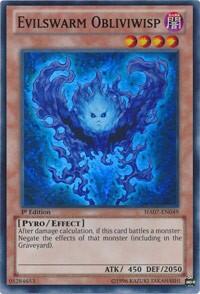 Evilswarm Obliviwisp - Hidden Arsenal 7: Knight of Stars (HA07) #HA07-EN049 - Super Rare YuGiOh Trading Card