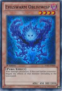 Evilswarm Obliviwisp - Hidden Arsenal 7: Knight of Stars YuGiOh trading card