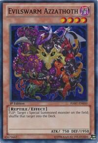 Evilswarm Azzathoth - Hidden Arsenal 7: Knight of Stars (HA07) #HA07-EN050 - Super Rare YuGiOh Trading Card