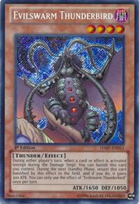 Evilswarm Thunderbird trading card from Hidden Arsenal 7: Knight of Stars Evilswarm Thunderbird - Hidden Arsenal 7: Knight of Stars YuGiOh trading card