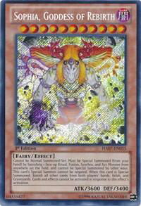 Sophia, Goddess of Rebirth - Hidden Arsenal 7: Knight of Stars (HA07) #HA07-EN055 - Secret Rare YuGiOh Trading Card