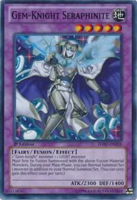 Gem-Knight Seraphinite trading card from Hidden Arsenal 7: Knight of Stars Gem-Knight Seraphinite - Hidden Arsenal 7: Knight of Stars YuGiOh trading card