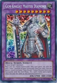 Gem-Knight Master Diamond trading card from Hidden Arsenal 7: Knight of Stars Gem-Knight Master Diamond - Hidden Arsenal 7: Knight of Stars YuGiOh trading card