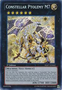 Constellar Ptolemy M7 trading card from Hidden Arsenal 7: Knight of Stars Constellar Ptolemy M7 - Hidden Arsenal 7: Knight of Stars YuGiOh trading card