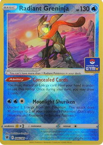 Radiant Greninja - 046/189 (GYM) - Southeast Asia Exclusives (SEA) #046/189 - Radiant Rare Pokémon Trading Card