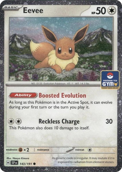 Eevee - 143/191 (GYM) - Southeast Asia Exclusives Pokémon trading card
