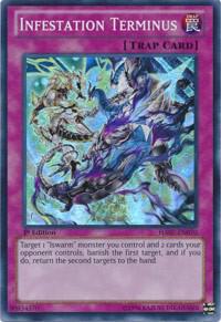 Infestation Terminus trading card from Hidden Arsenal 7: Knight of Stars Infestation Terminus - Hidden Arsenal 7: Knight of Stars YuGiOh trading card