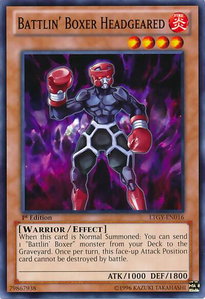 Battlin' Boxer Headgeared - Lord of the Tachyon Galaxy (LTGY) #LTGY-EN016 - Common / Short Print YuGiOh Trading Card
