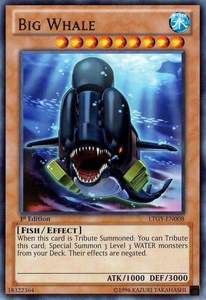 Big Whale trading card from Lord of the Tachyon Galaxy Big Whale - Lord of the Tachyon Galaxy YuGiOh trading card