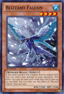 Blizzard Falcon - Lord of the Tachyon Galaxy (LTGY) #LTGY-EN012 - Common / Short Print YuGiOh Trading Card