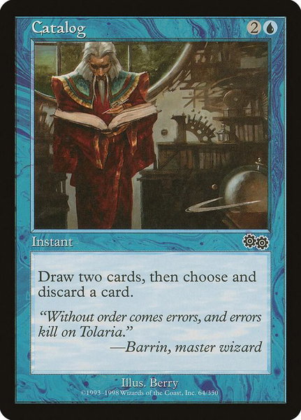 Catalog trading card from Urza's Saga Catalog - Urza's Saga Magic: The Gathering trading card