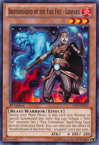 Brotherhood of the Fire Fist - Leopard - Lord of the Tachyon Galaxy (LTGY) #LTGY-EN027 - Common / Short Print YuGiOh Trading Card