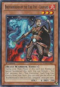Brotherhood of the Fire Fist - Leopard - Lord of the Tachyon Galaxy YuGiOh trading card