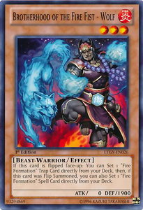 Brotherhood of the Fire Fist - Wolf - Lord of the Tachyon Galaxy (LTGY) #LTGY-EN026 - Common / Short Print YuGiOh Trading Card
