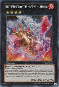 Brotherhood of the Fire Fist - Cardinal - Lord of the Tachyon Galaxy YuGiOh trading card