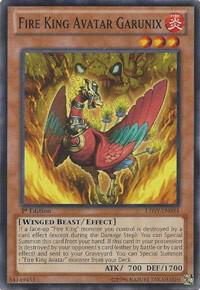 Fire King Avatar Garunix - Lord of the Tachyon Galaxy YuGiOh trading card