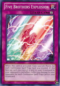 Five Brothers Explosion - Lord of the Tachyon Galaxy (LTGY) #LTGY-EN089 - Common / Short Print YuGiOh Trading Card