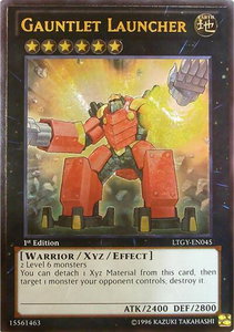 Gauntlet Launcher (UTR) - Lord of the Tachyon Galaxy (LTGY) #LTGY-EN045 - Ultimate Rare YuGiOh Trading Card