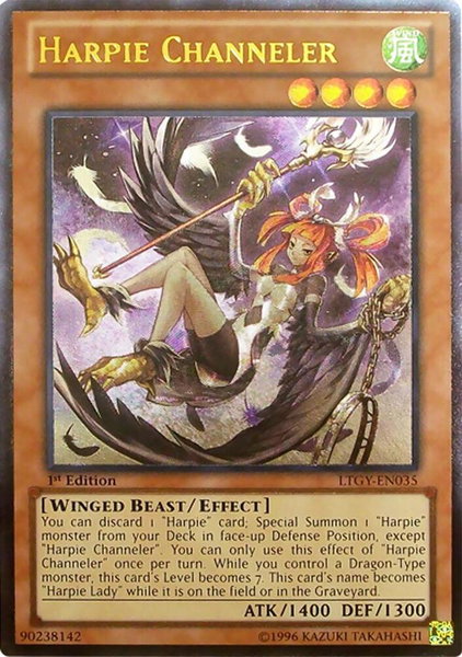 Harpie Channeler (UTR) - Lord of the Tachyon Galaxy YuGiOh trading card