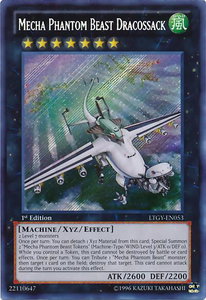 Mecha Phantom Beast Dracossack - Lord of the Tachyon Galaxy (LTGY) #LTGY-EN053 - Secret Rare YuGiOh Trading Card