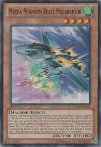Mecha Phantom Beast Megaraptor - Lord of the Tachyon Galaxy (LTGY) #LTGY-EN021 - Super Rare YuGiOh Trading Card