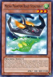 Mecha Phantom Beast Stealthray - Lord of the Tachyon Galaxy (LTGY) #LTGY-EN024 - Common / Short Print YuGiOh Trading Card