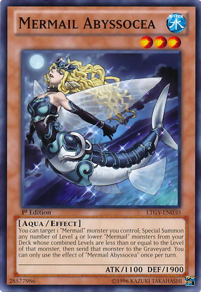 Mermail Abyssocea - Lord of the Tachyon Galaxy YuGiOh trading card