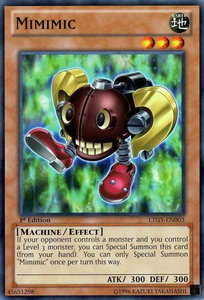 Mimimic - Lord of the Tachyon Galaxy (LTGY) #LTGY-EN003 - Common / Short Print YuGiOh Trading Card