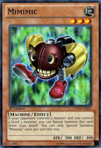 Mimimic - Lord of the Tachyon Galaxy YuGiOh trading card