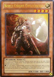 Noble Knight Gwalchavad (UTR) - Lord of the Tachyon Galaxy (LTGY) #LTGY-EN081 - Ultimate Rare YuGiOh Trading Card