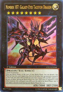 Number 107: Galaxy-Eyes Tachyon Dragon - Lord of the Tachyon Galaxy (LTGY) #LTGY-EN044 - Ultra Rare YuGiOh Trading Card