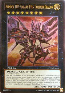 Number 107: Galaxy-Eyes Tachyon Dragon (UTR) - Lord of the Tachyon Galaxy (LTGY) #LTGY-EN044 - Ultimate Rare YuGiOh Trading Card