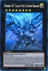 Number 107: Galaxy-Eyes Tachyon Dragon (Ghost Rare) - Lord of the Tachyon Galaxy (LTGY) #LTGY-EN044 - Ghost Rare YuGiOh Trading Card