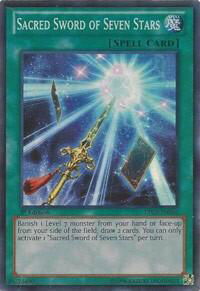 Sacred Sword of Seven Stars - Lord of the Tachyon Galaxy (LTGY) #LTGY-EN066 - Super Rare YuGiOh Trading Card