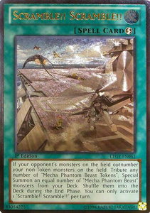 Scramble!! Scramble!! (UTR) - Lord of the Tachyon Galaxy (LTGY) #LTGY-EN061 - Ultimate Rare YuGiOh Trading Card