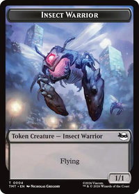 Insect Warrior // Food Double-Sided Token - Teenage Mutant Ninja Turtles (TMT) #4 // 8 - Token Magic: The Gathering Trading Card
