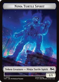 Ninja Turtle Spirit // Food Double-Sided Token - Teenage Mutant Ninja Turtles (TMT) #3 // 8 - Token Magic: The Gathering Trading Card