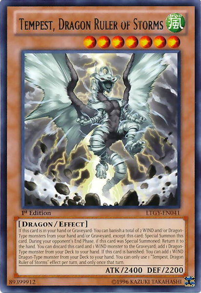Tempest, Dragon Ruler of Storms - Lord of the Tachyon Galaxy YuGiOh trading card