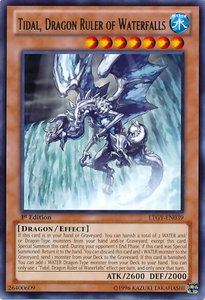Tidal, Dragon Ruler of Waterfalls - Lord of the Tachyon Galaxy (LTGY) #LTGY-EN039 - Rare YuGiOh Trading Card