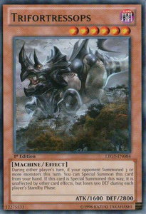 Trifortressops - Lord of the Tachyon Galaxy (LTGY) #LTGY-EN084 - Rare YuGiOh Trading Card